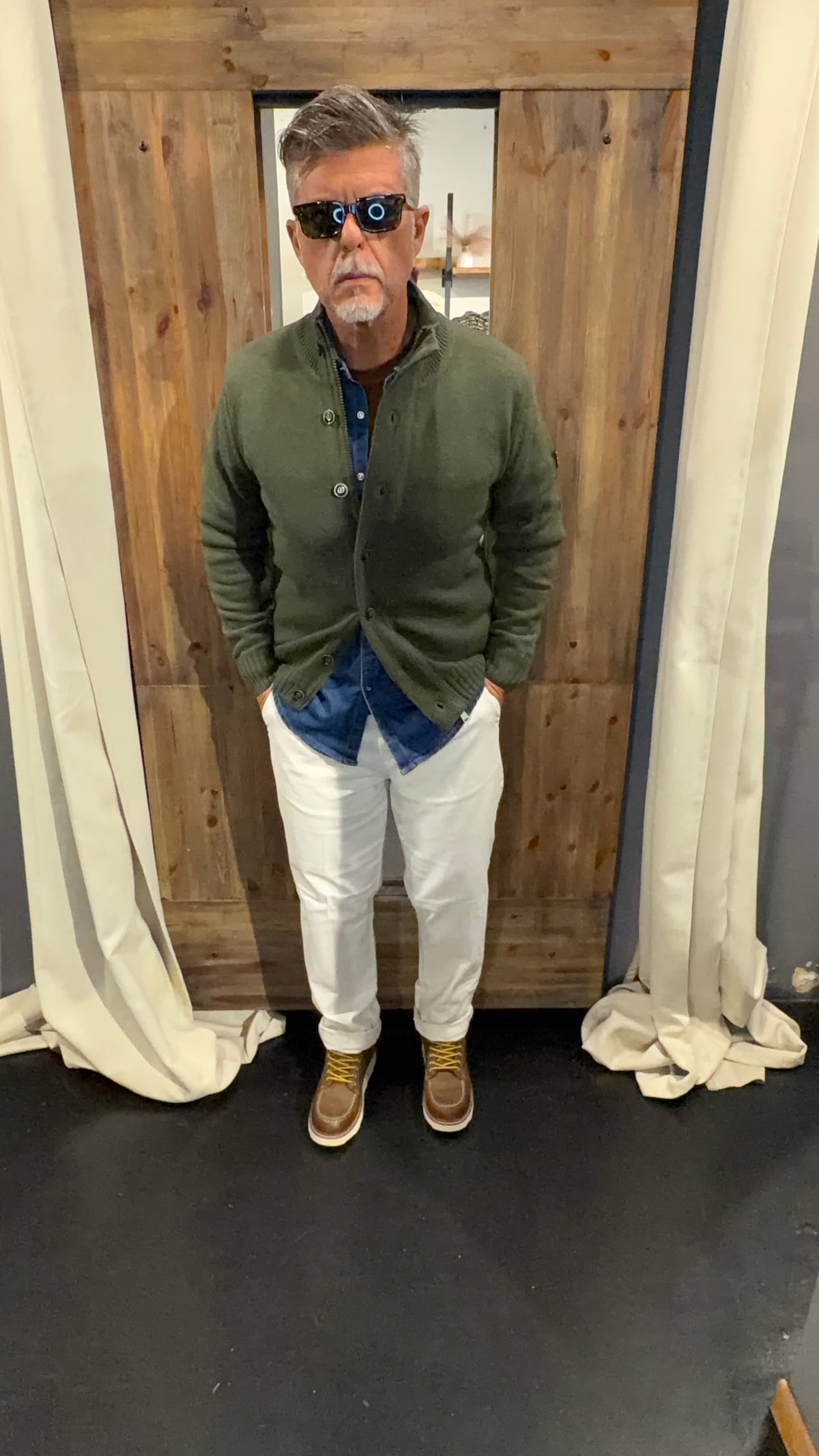 Cardigan wembley Gianni lupo verde oliva