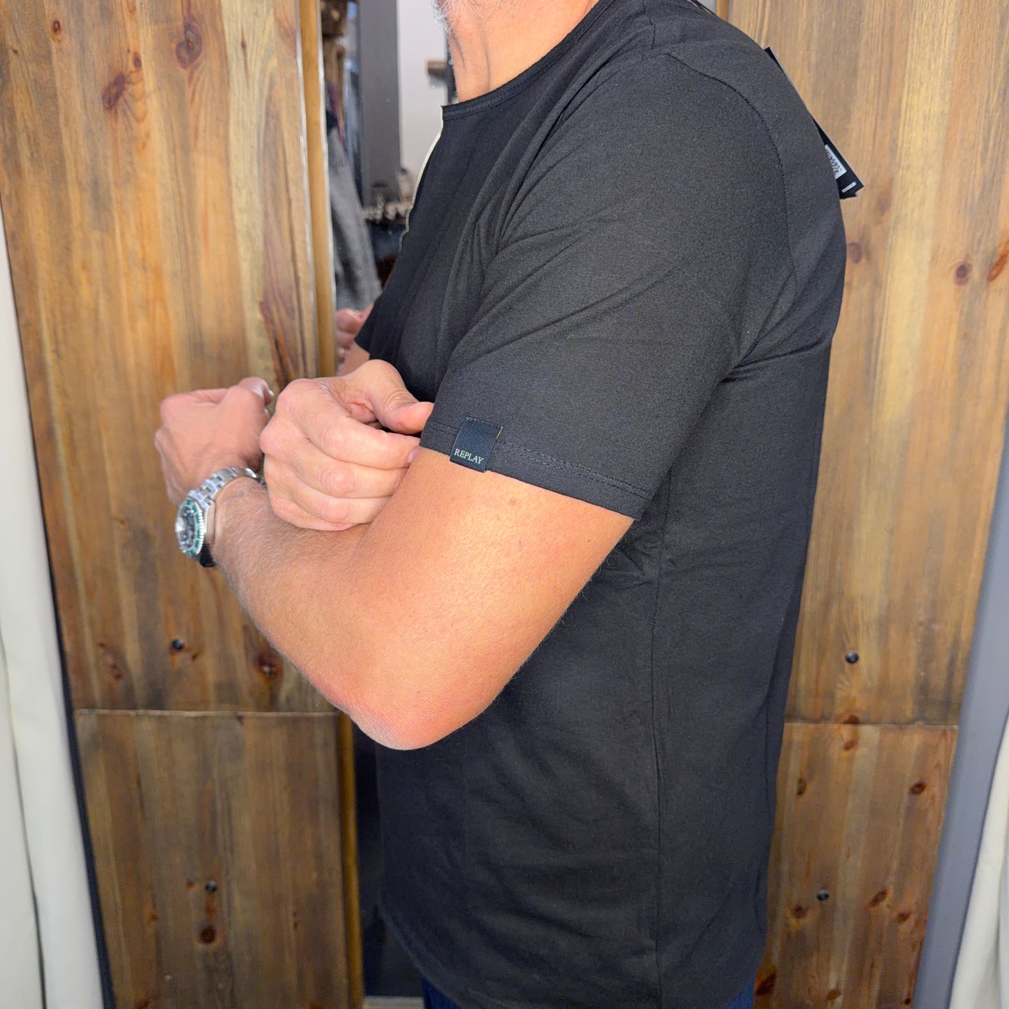 T-shirt Replay basic black