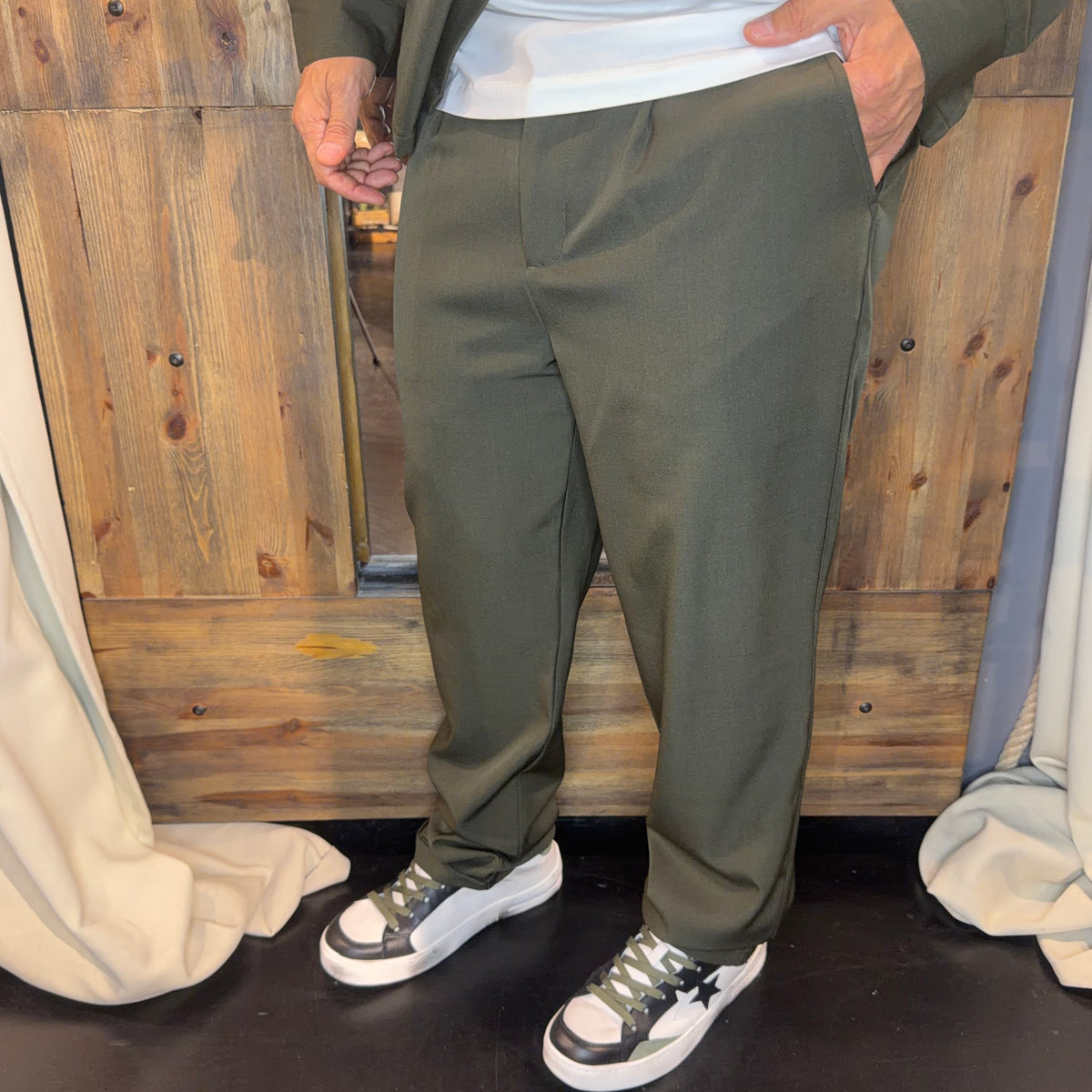 Completo coordinato En avance olive