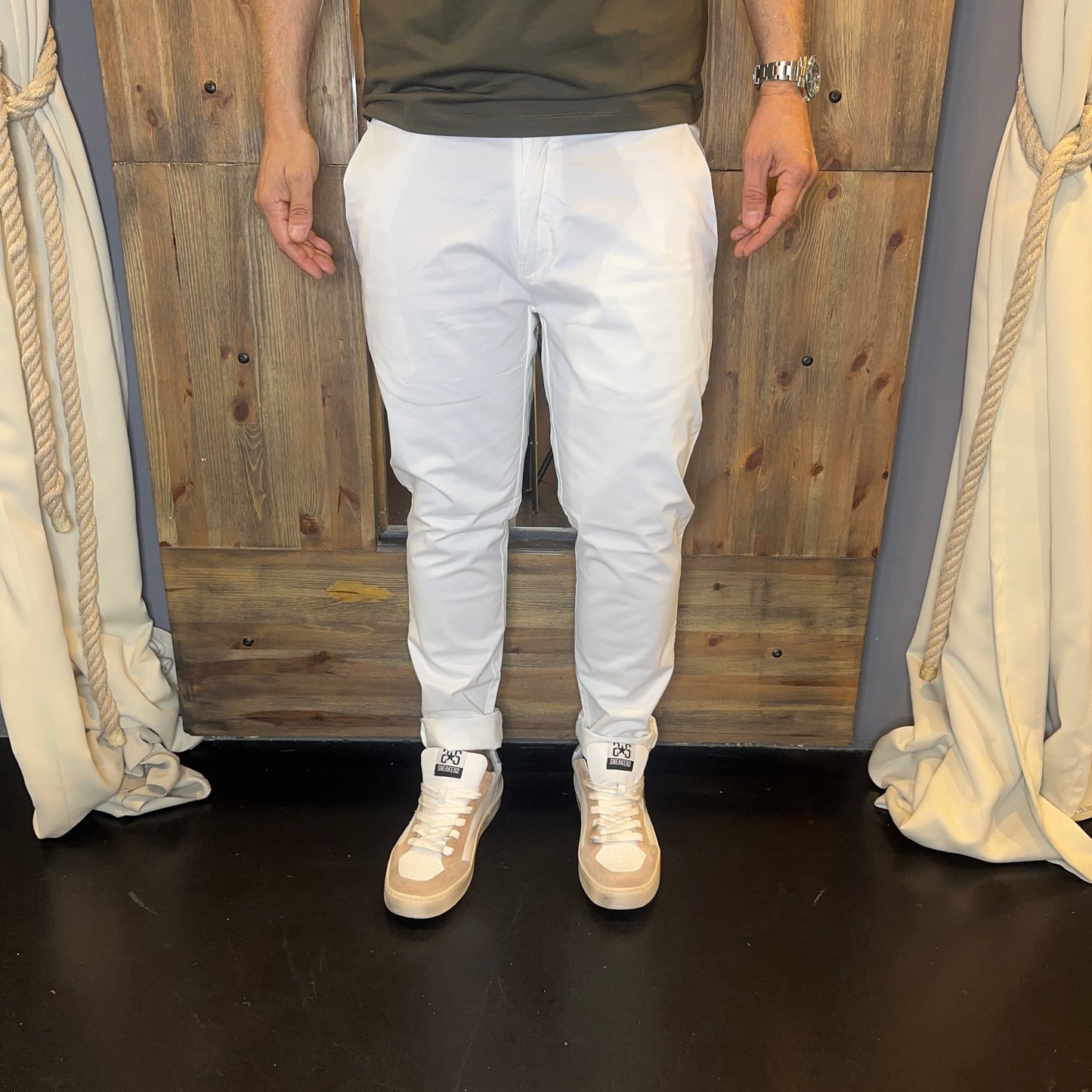 Pantalone chinos Galerie bianco