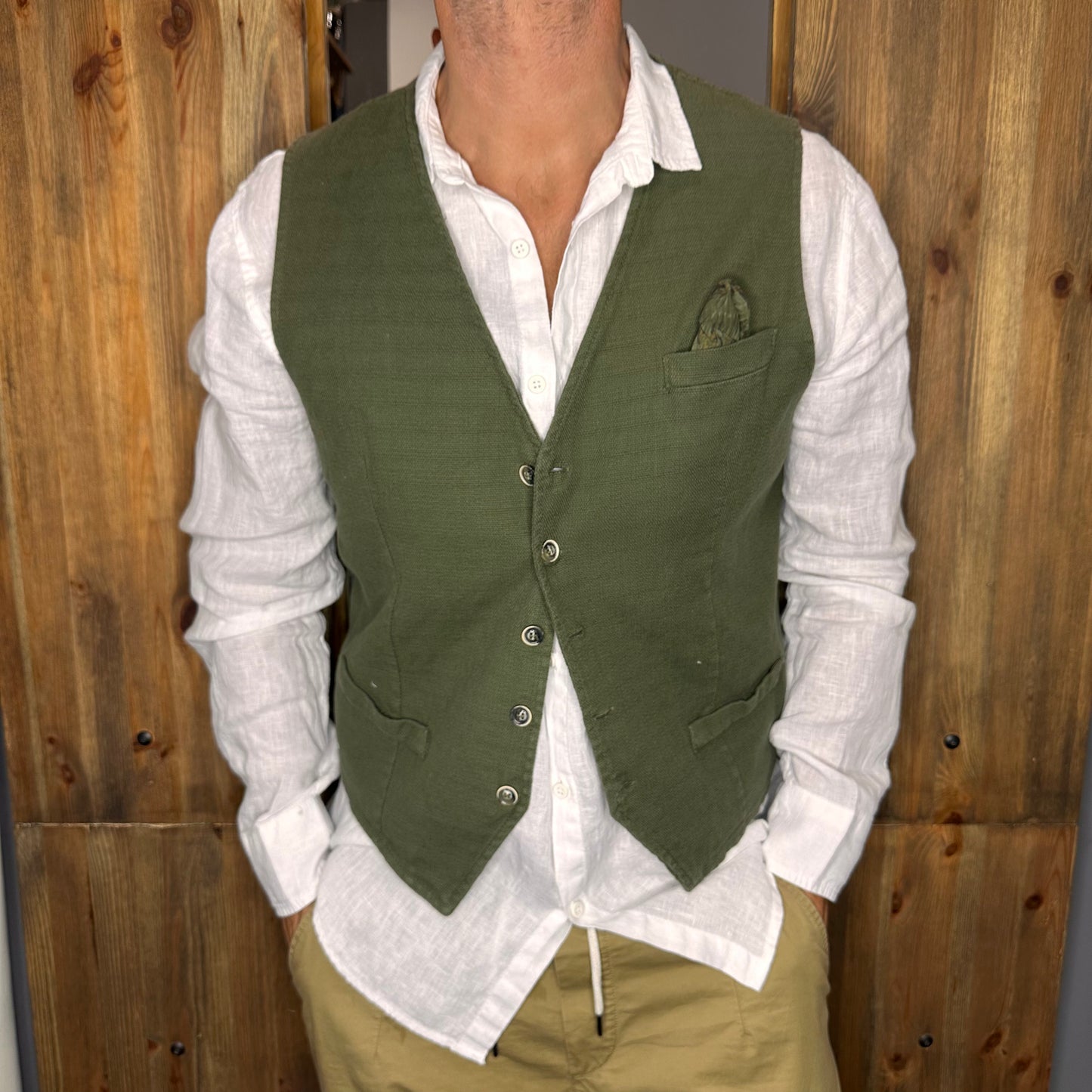 Camicia Lino Portofino bianca