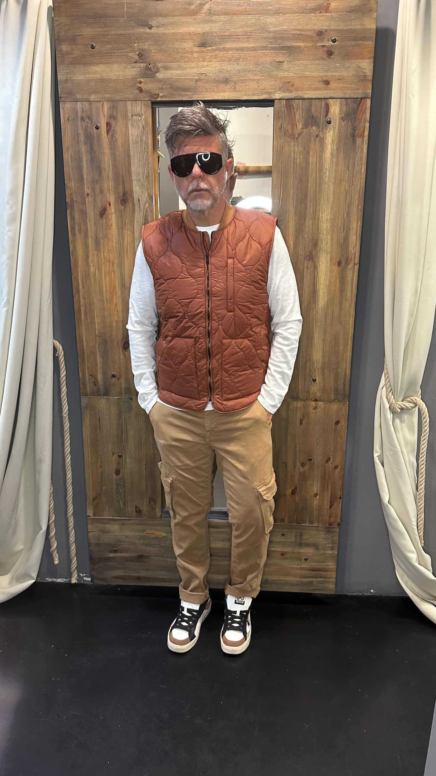 Panta cargo cammello