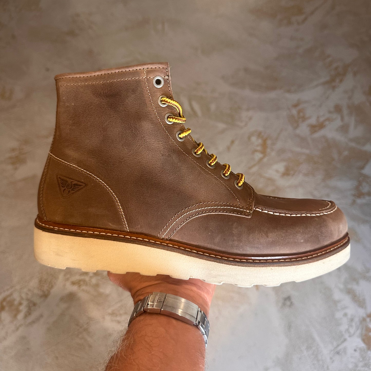 Scarponcino pelle docksteps fango