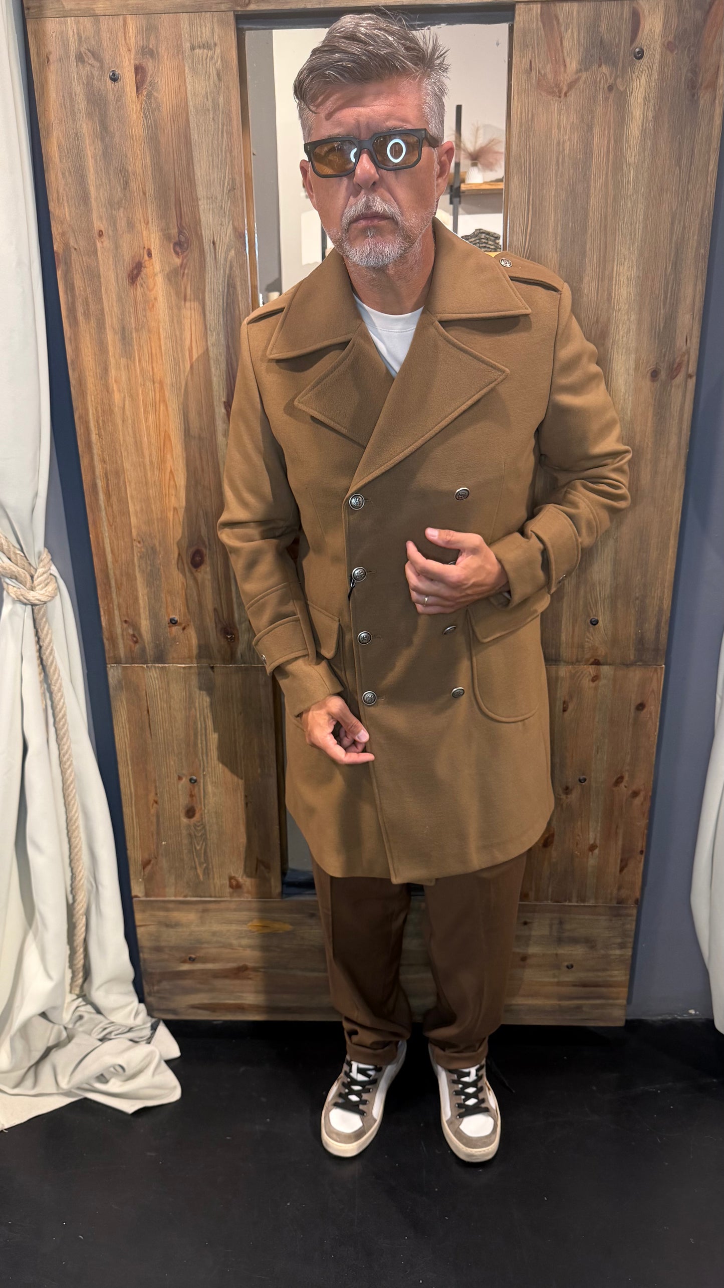Cappotto Caban En avance cammello