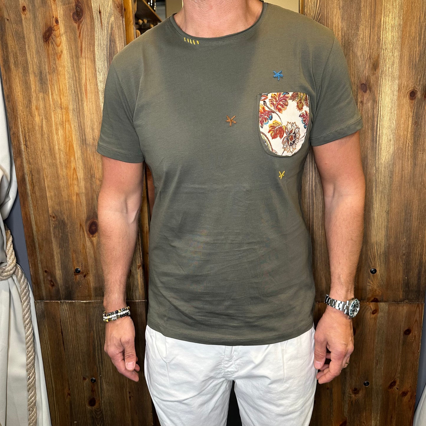 T-shirt taschino verde