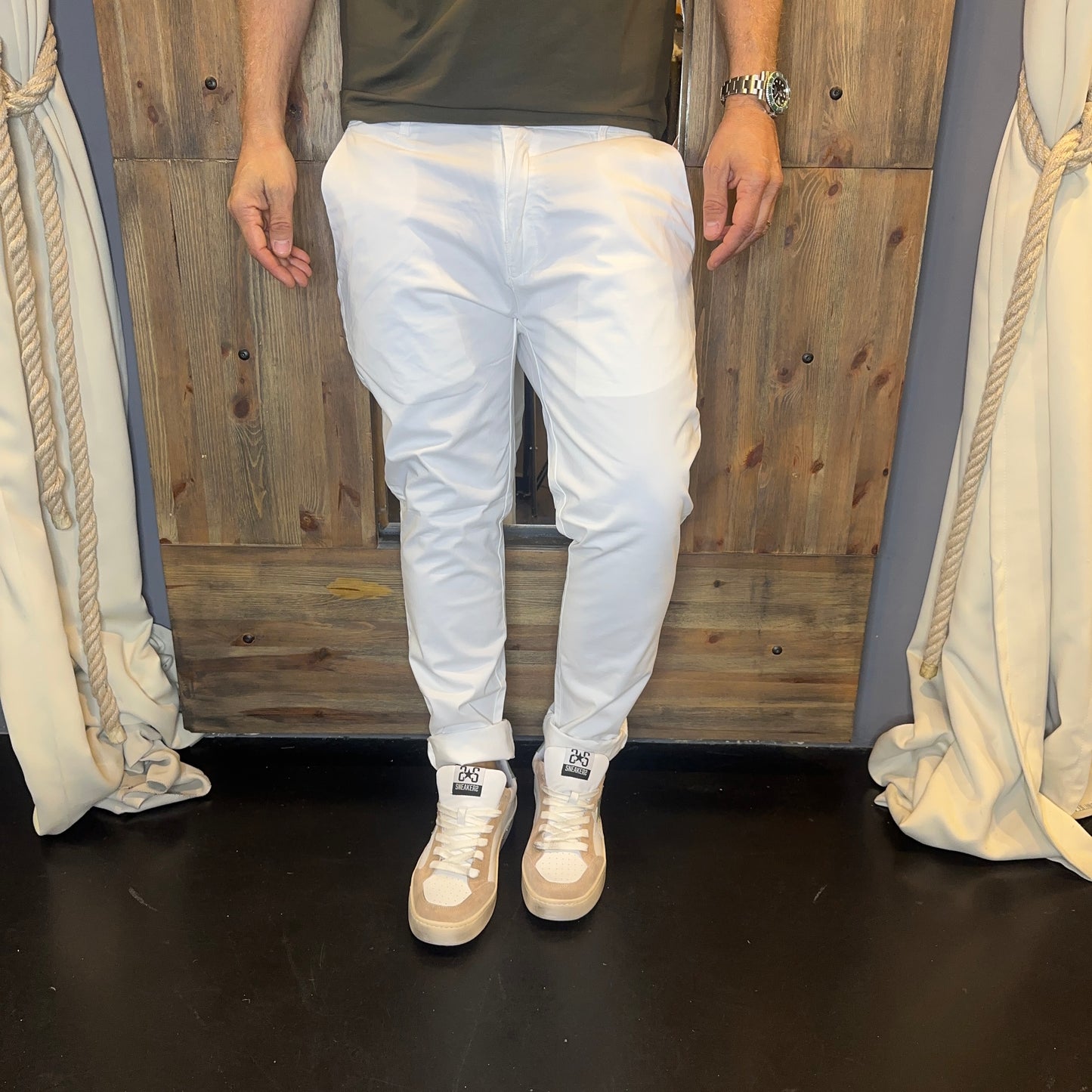 Pantalone chinos Galerie bianco