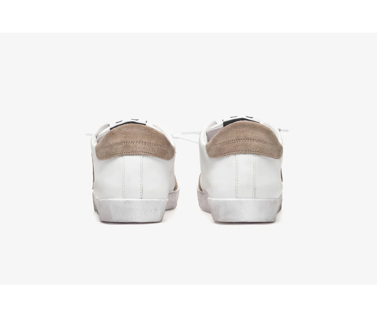 Sneaker 2 star in crosta effetto used