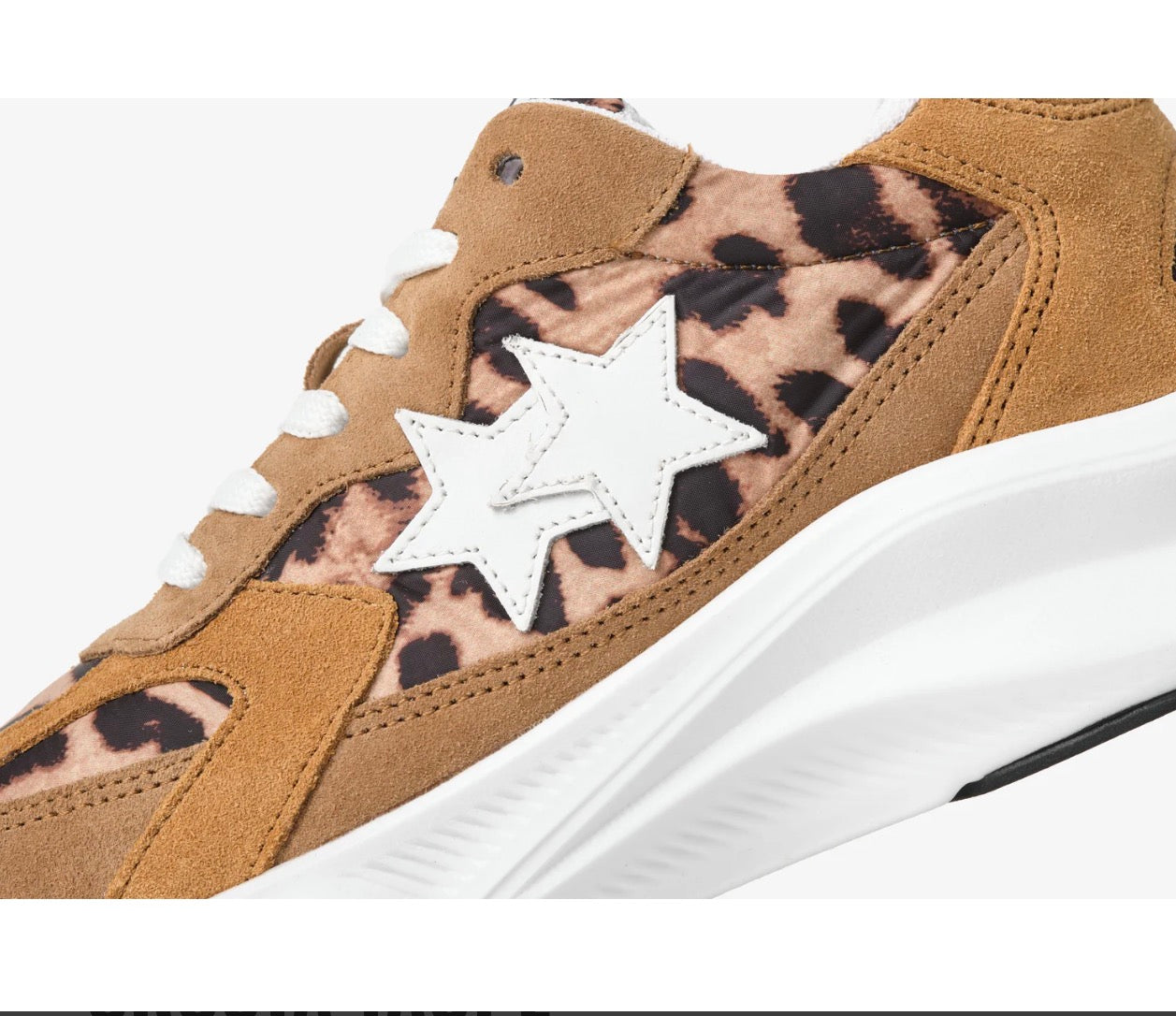 SNEAKERS RUN STAR IN NYLON LEOPARDATO CON DETTAGLI IN
CROSTA TAUPE