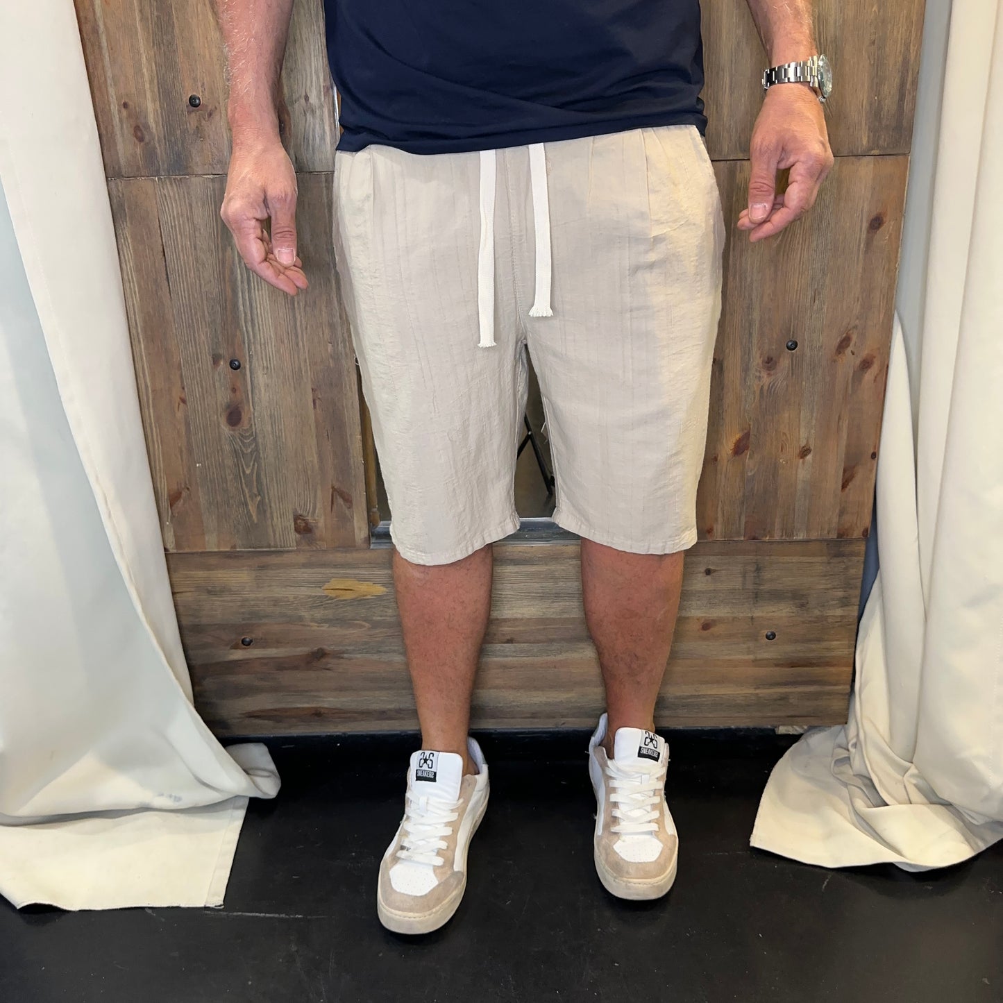 Pantalaccio bermuda cotone beige