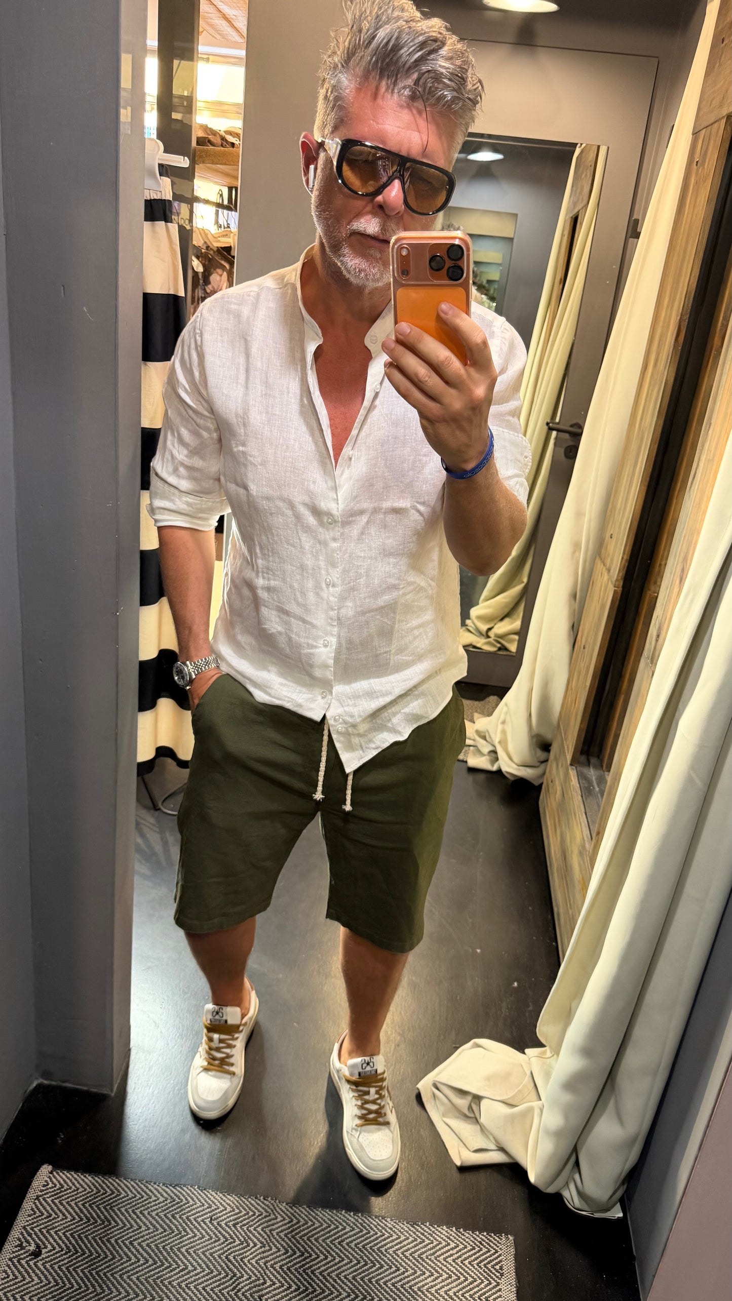 Bermuda Lino militare