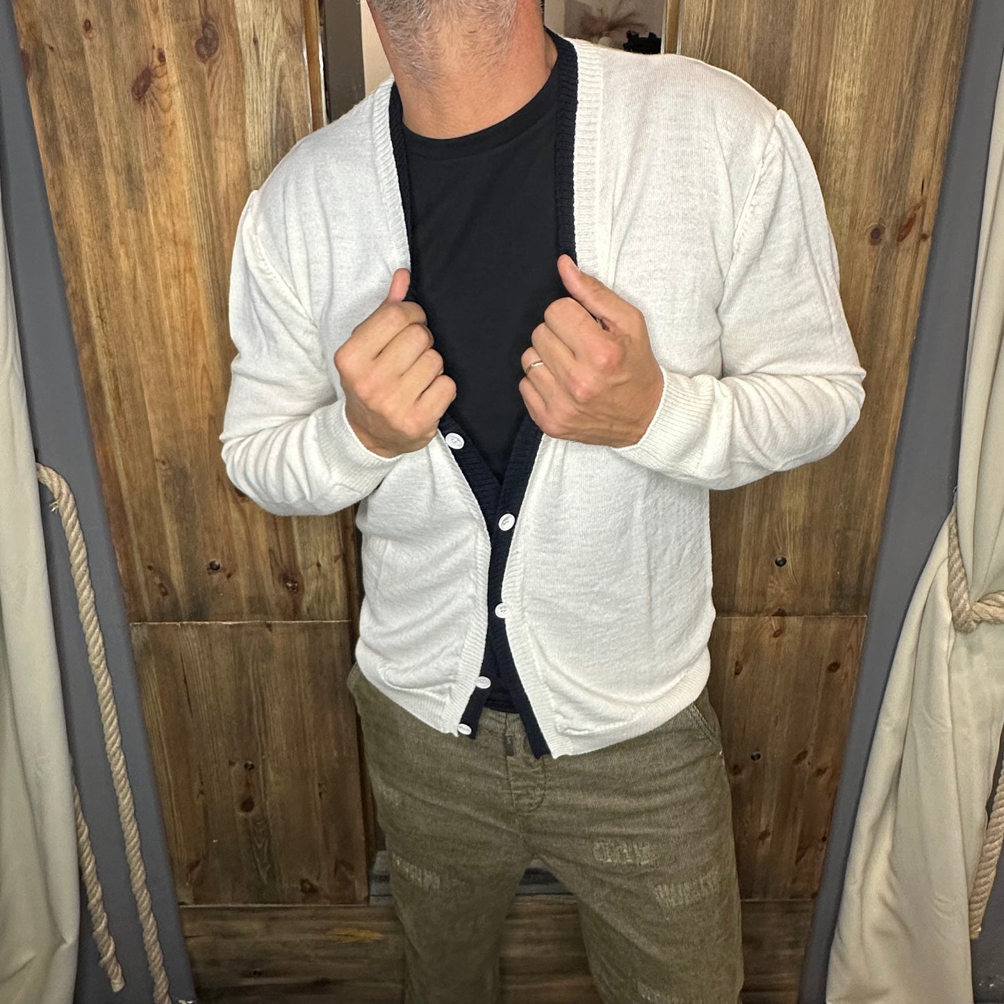 Cardigan En avance bicolore