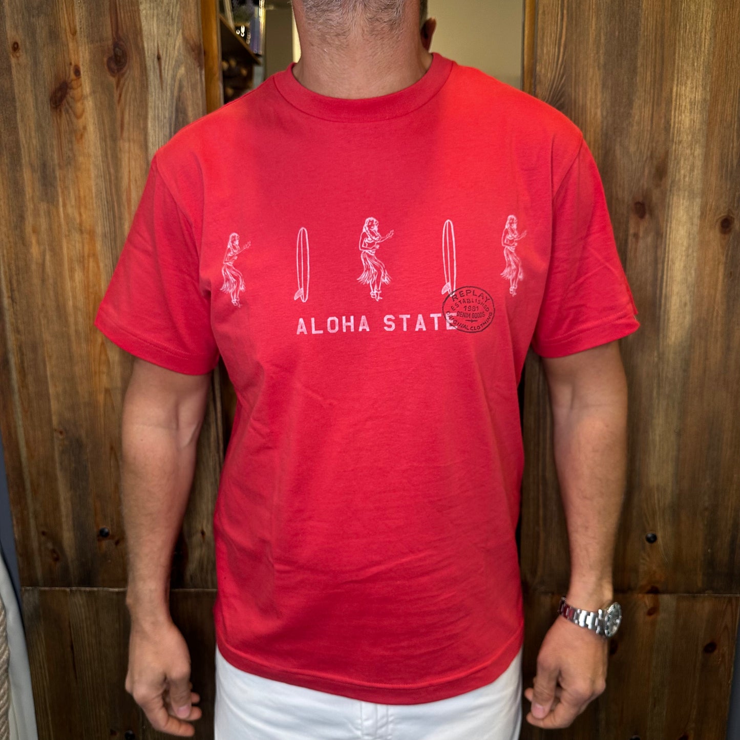 T-shirt replay red