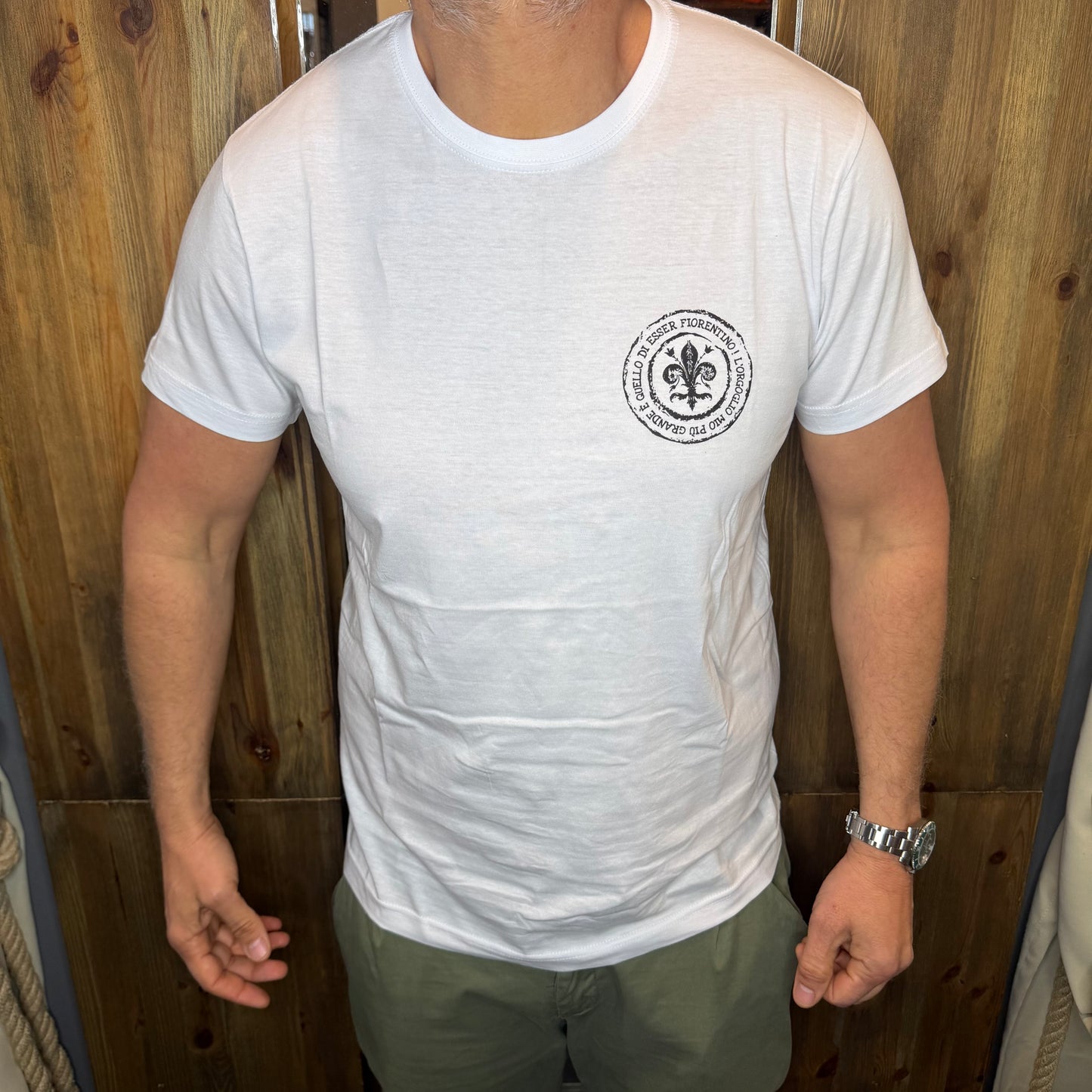 T-shirt BEART orgoglio fiorentino logo nero