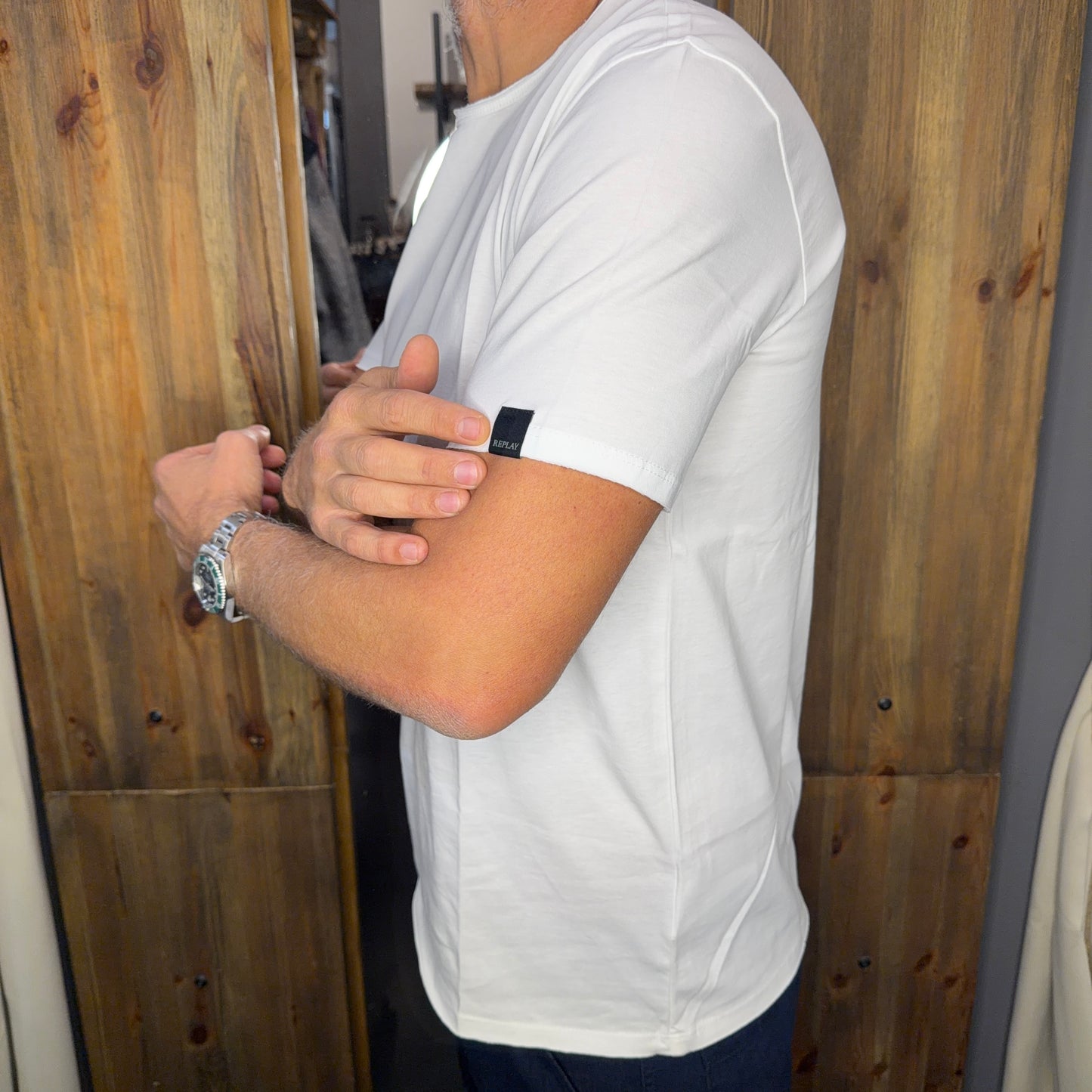 T-shirt replay basic white