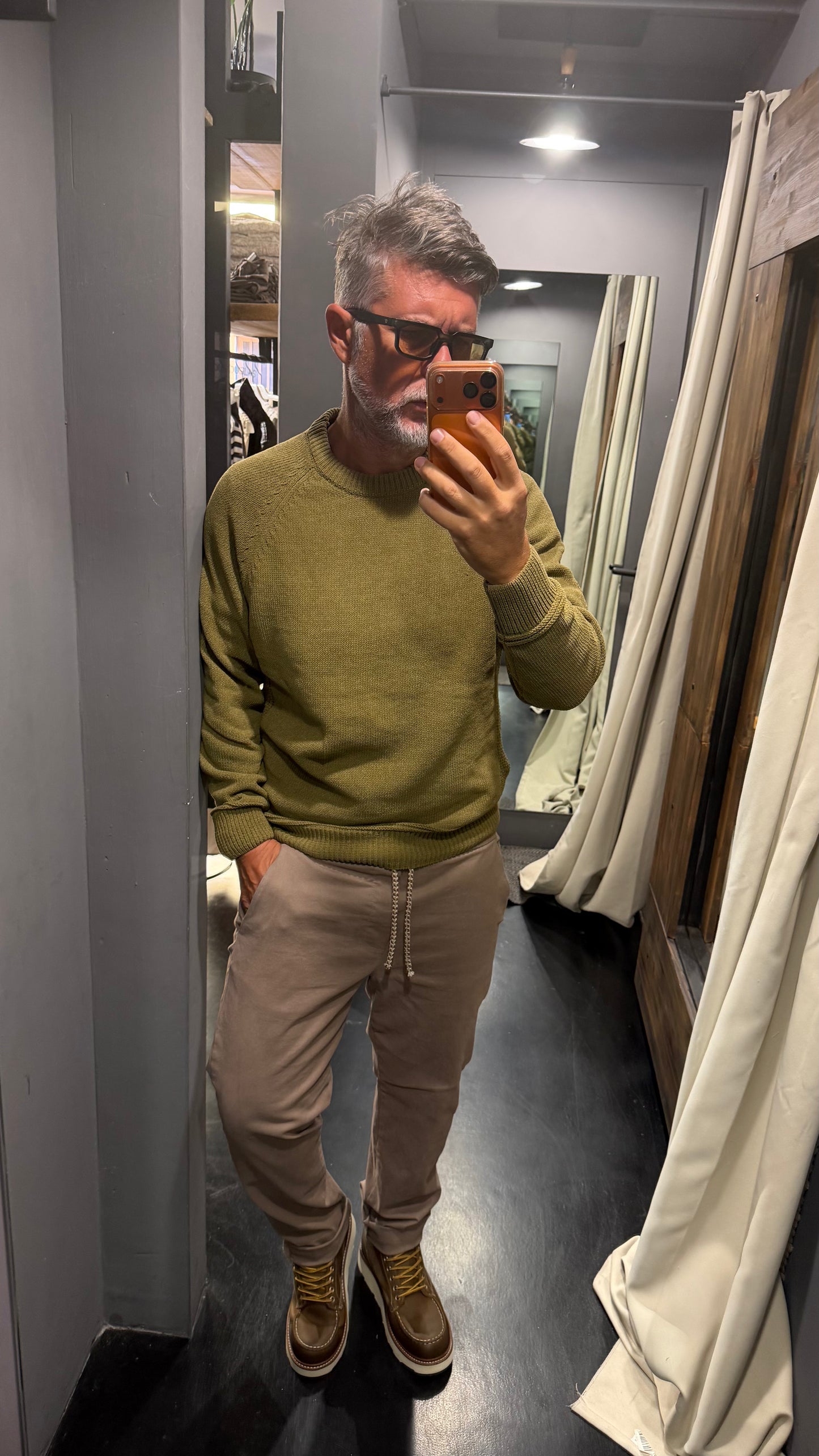 Maglia Gianni lupo olive