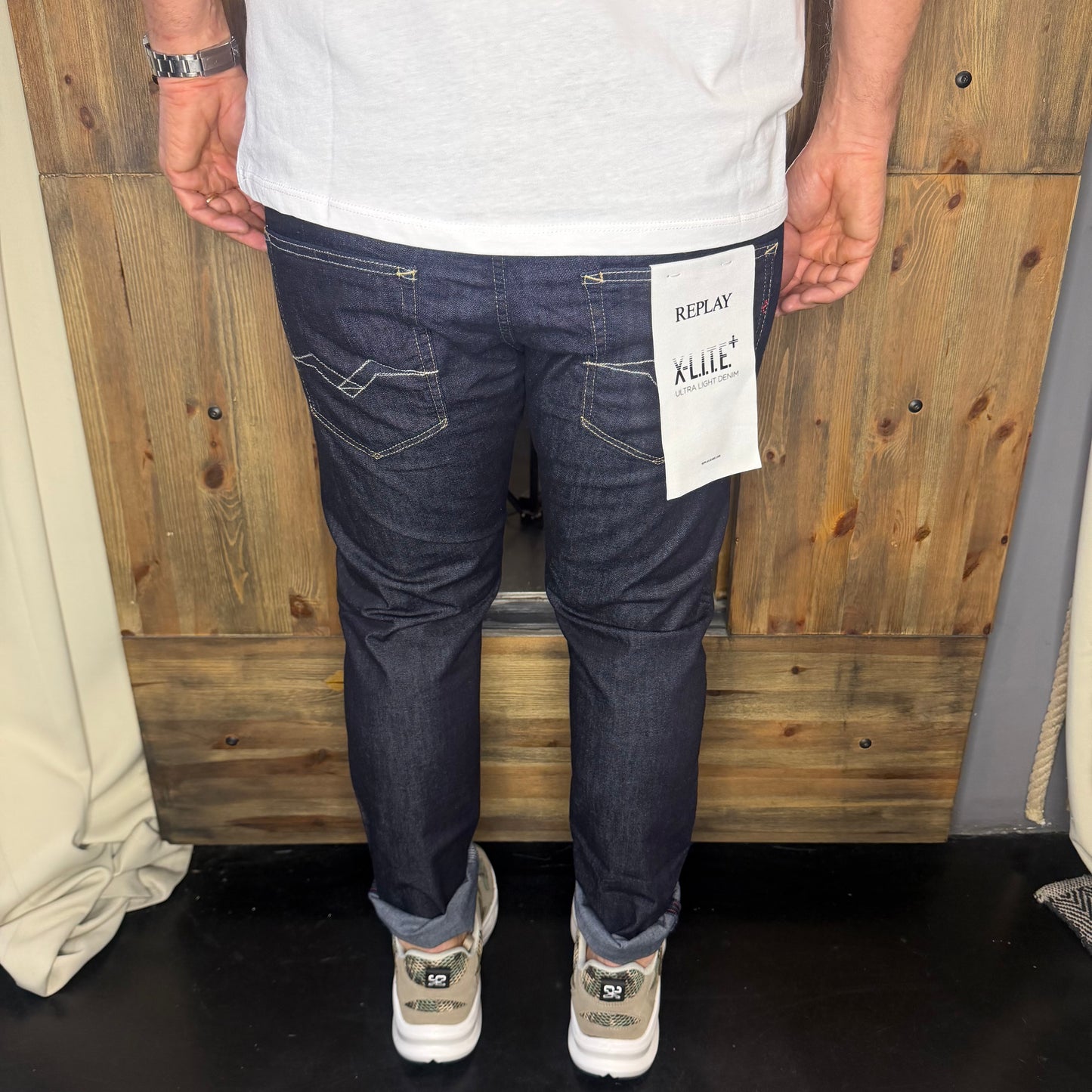 Jeans replay blue light denim