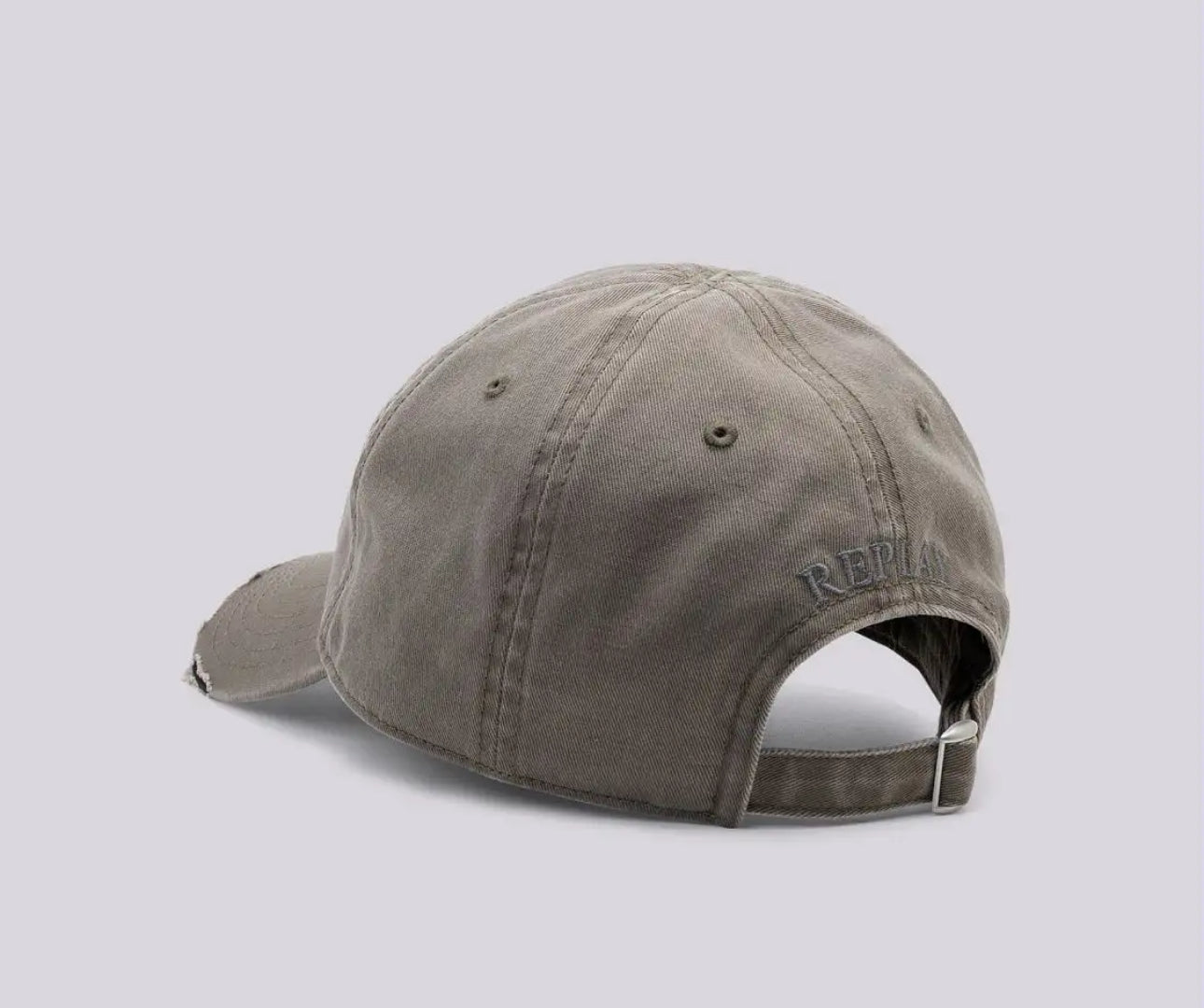 CAPPELLINO IN TWILL CON ROTTURE REPLAY