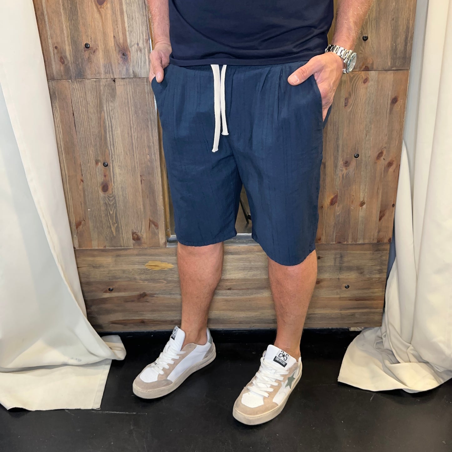 Pantalaccio bermuda cotone blu