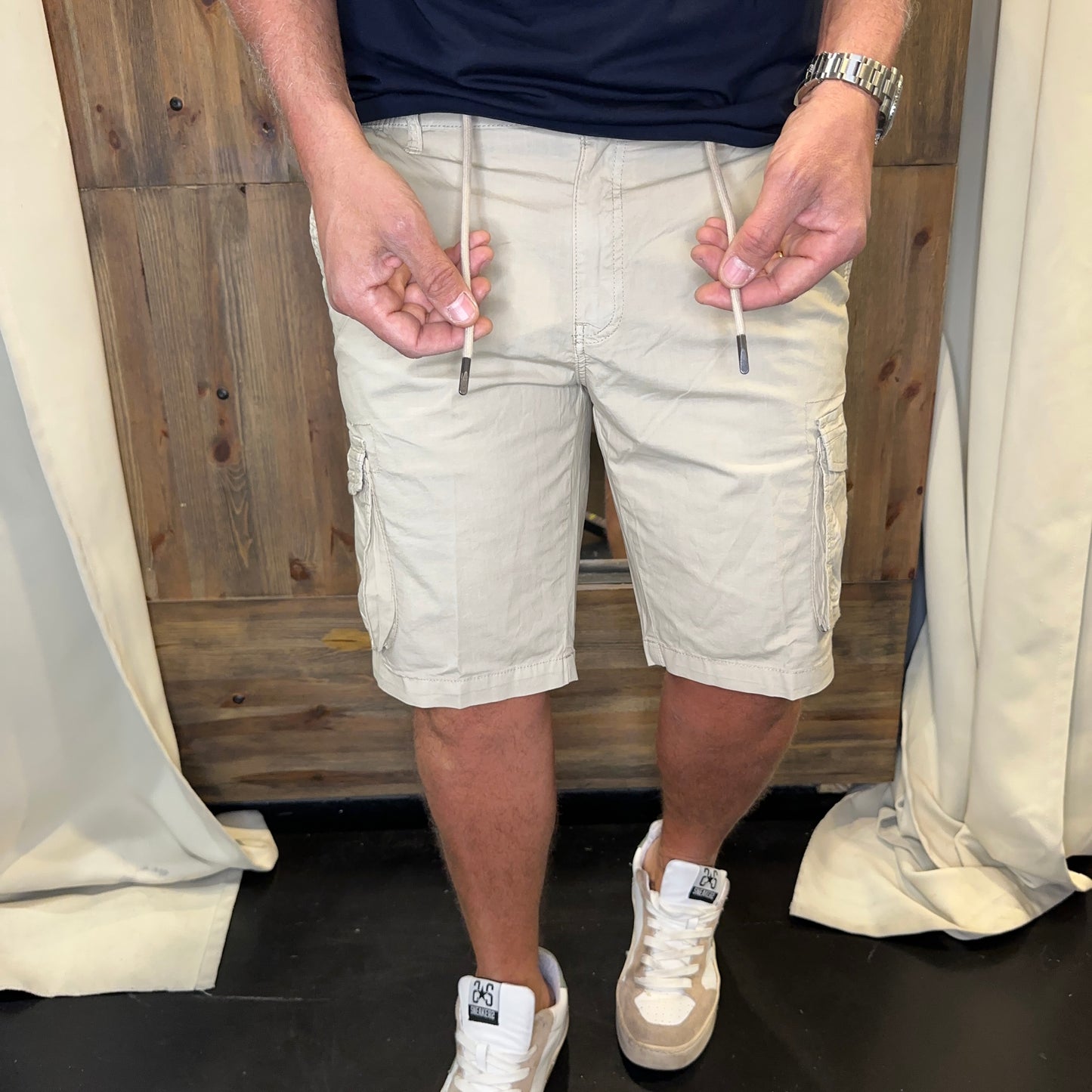 Bermuda cargo en avance laccio beige