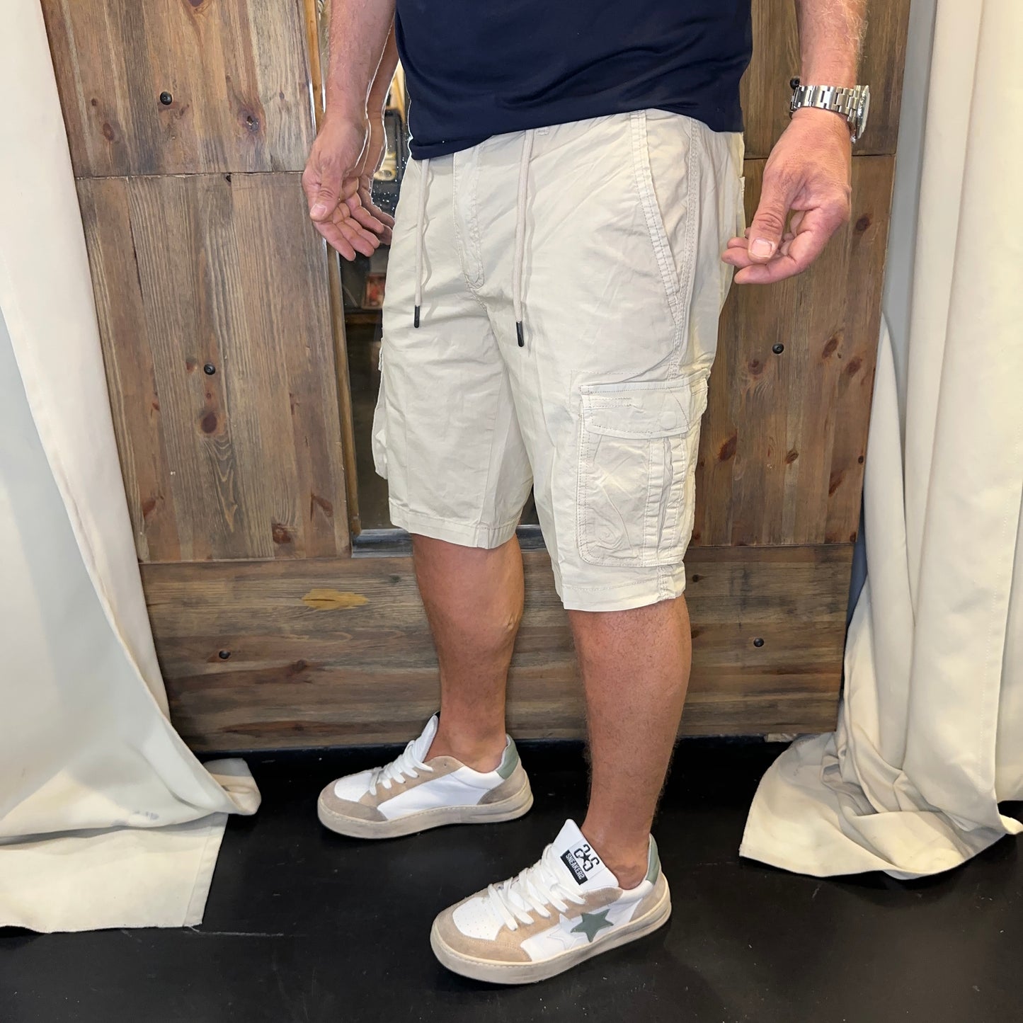 Bermuda cargo en avance laccio beige