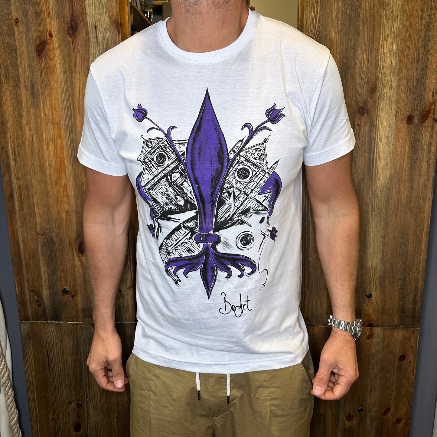 T-shirt BEART forza viola 4 chiese