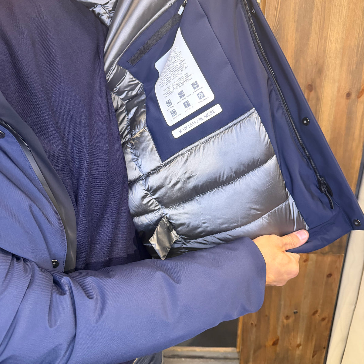 Giubbotto More Alexander parka blu