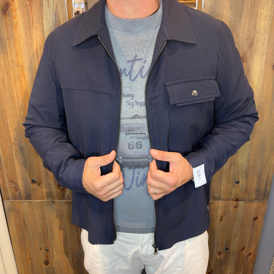 Overshirt Alta tensione Oslo con zip