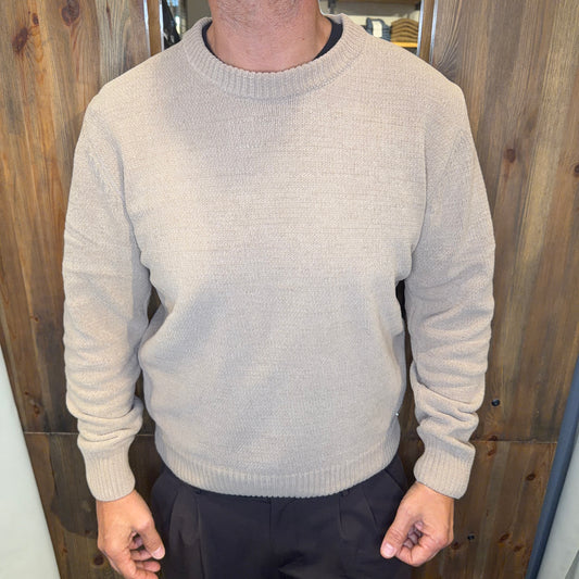 Maglia Gianni lupo ciniglia beige