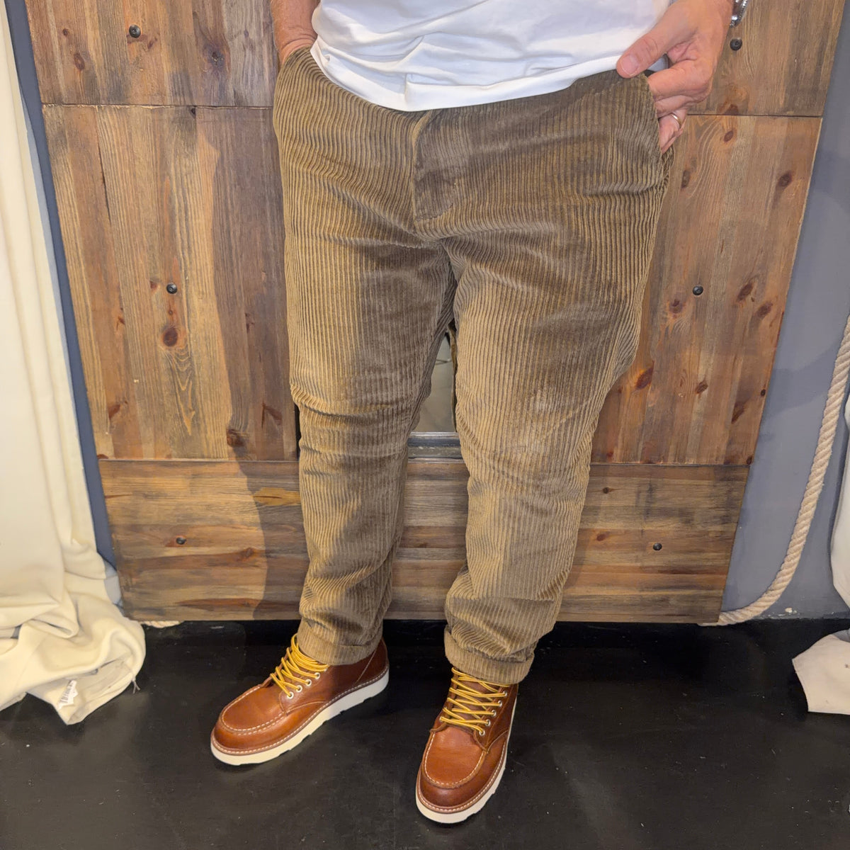 Panta rocciatore Galerie velluto olive