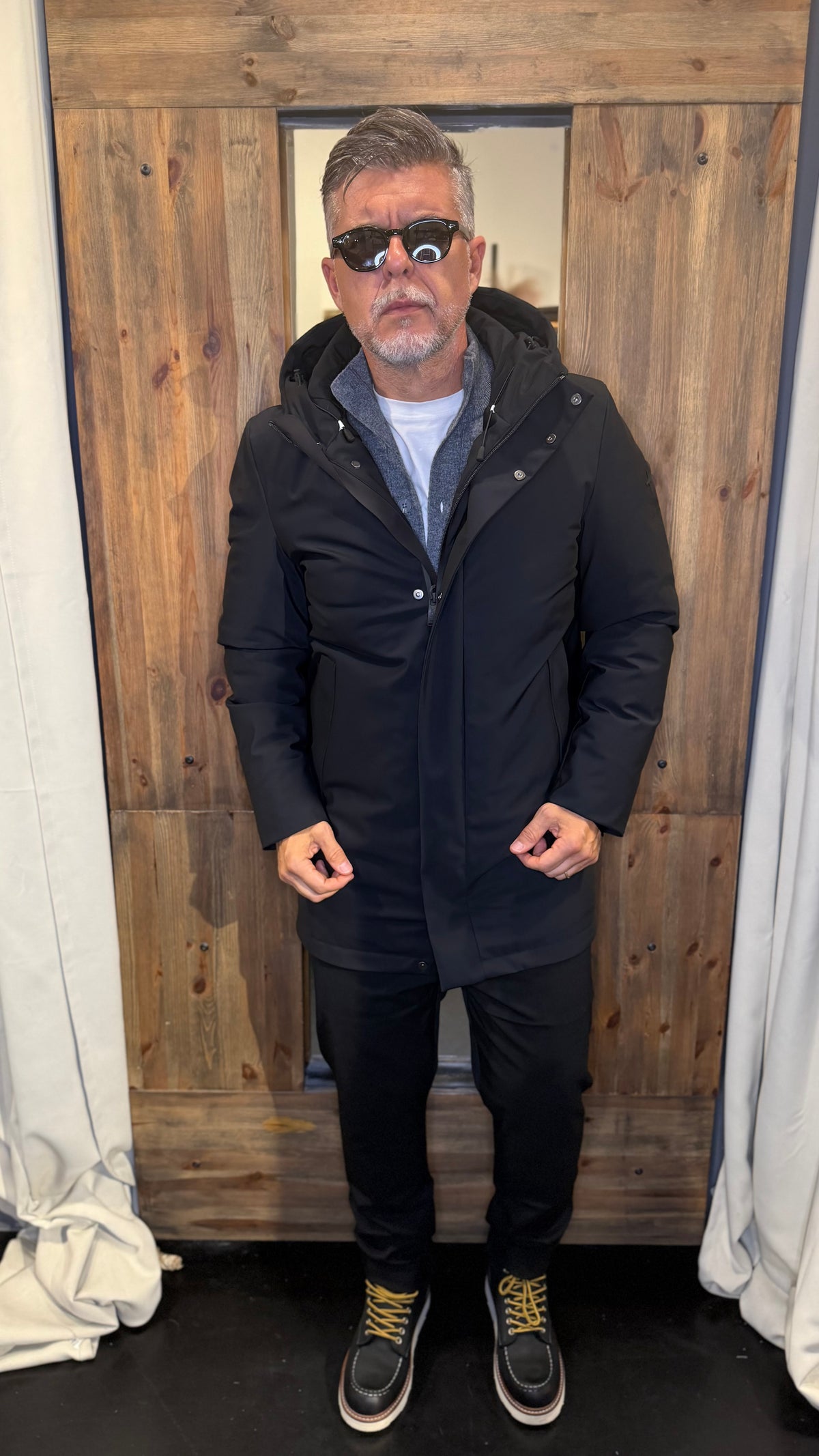 Giubbotto more Alexander parka nero