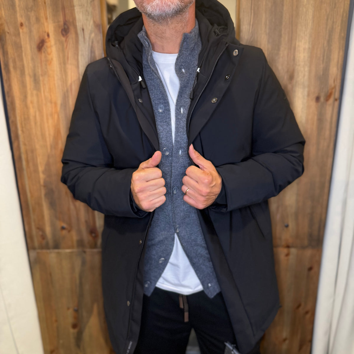 Giubbotto more Alexander parka nero