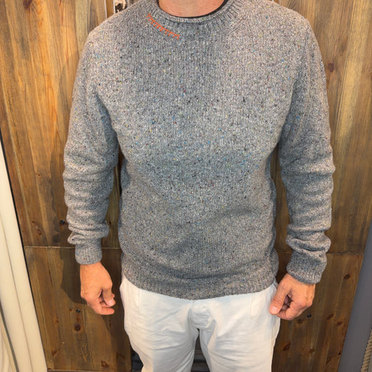 Maglione girocollo in lana effetto Shetland / Tweed - KOON