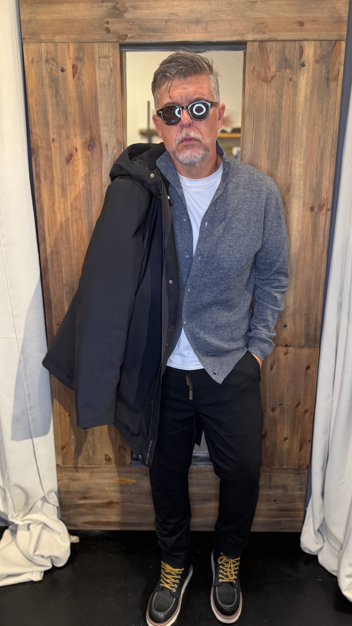 Giubbotto more Alexander parka nero