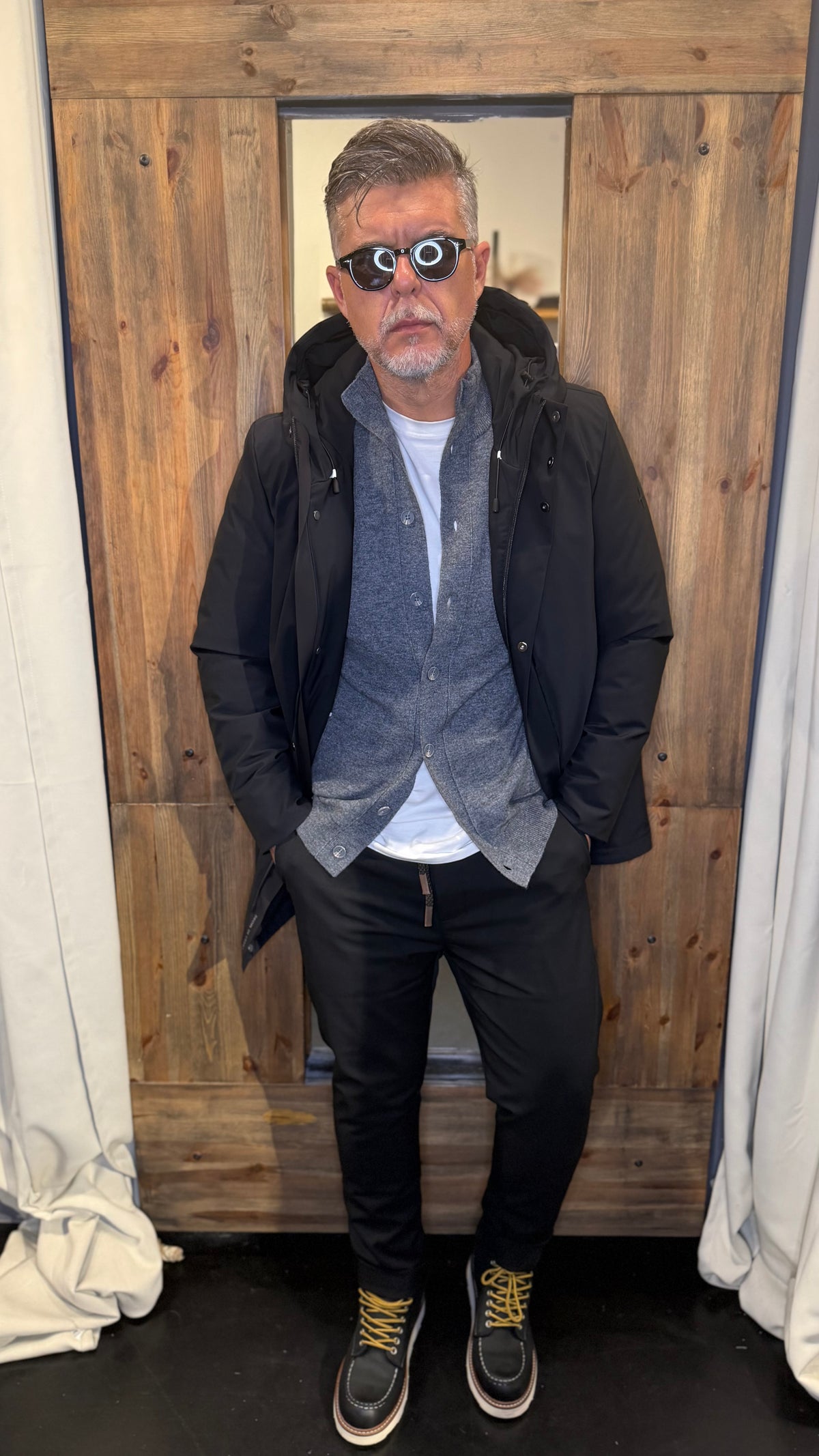 Giubbotto more Alexander parka nero