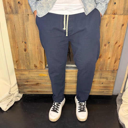 Pantalaccio lino blu