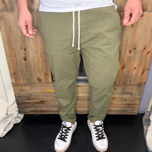 Pantalaccio lino militare