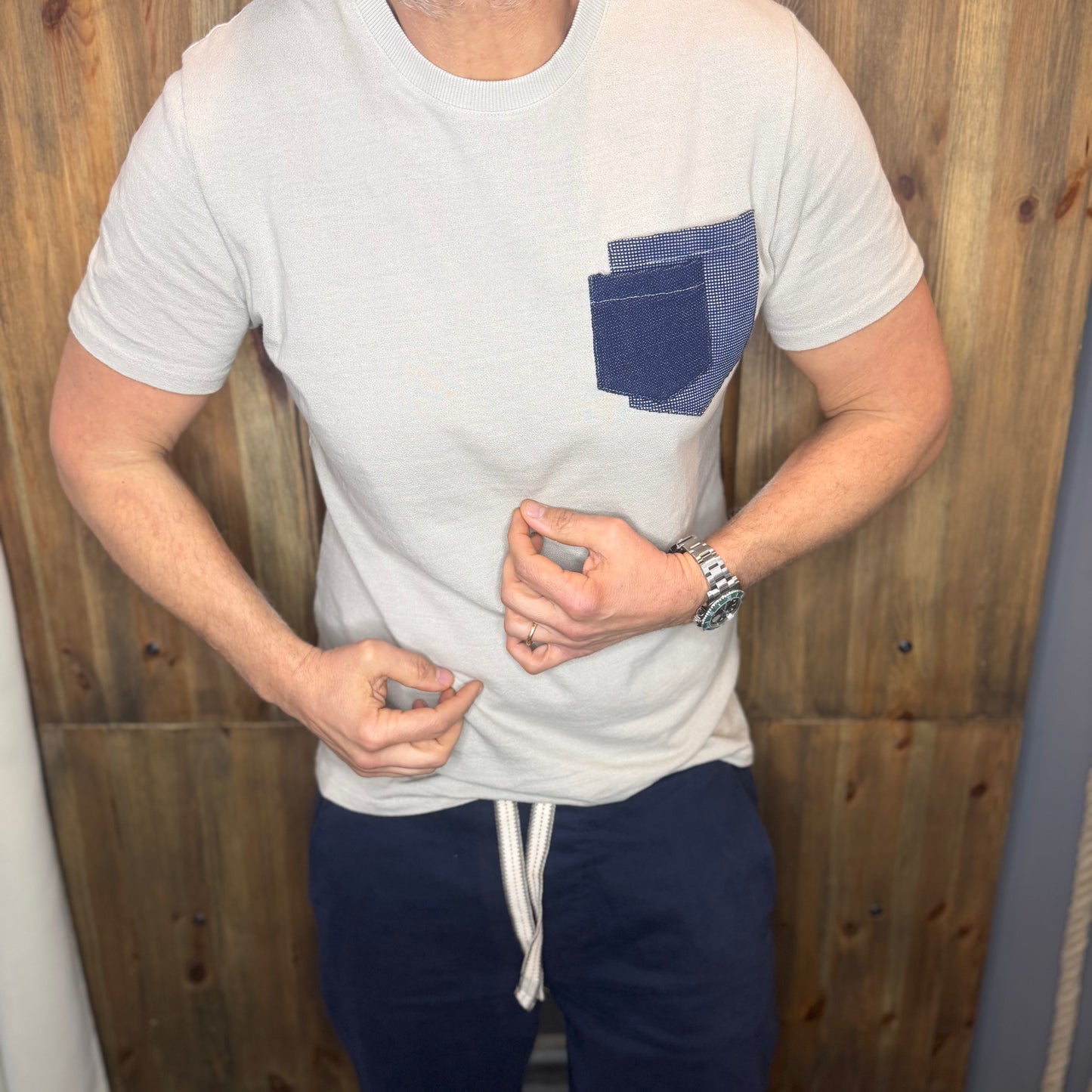 T-shirt taschino Leeds mastice