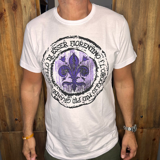 T-shirt BEART orgoglio fiorentino viola