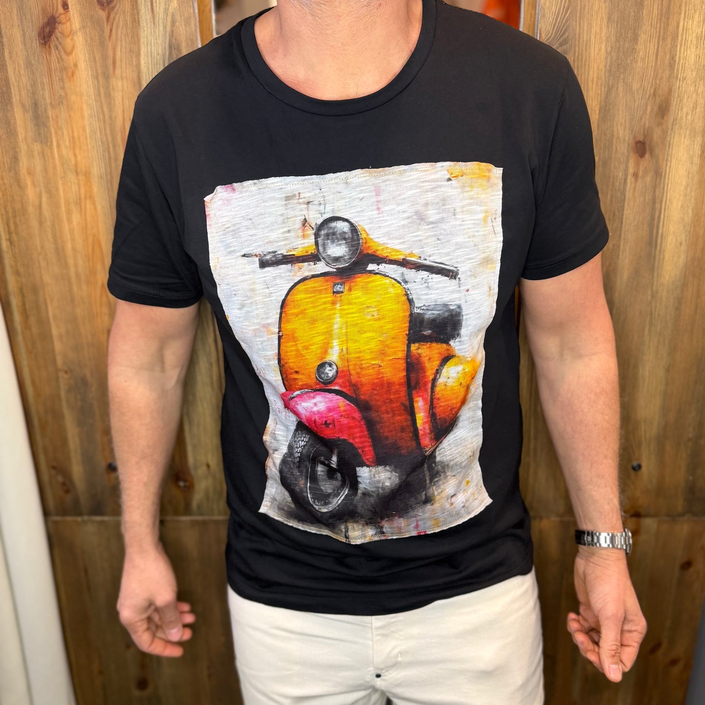 T-shirt vespa nera