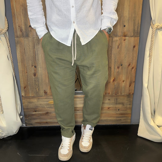 Pantalaccio lino verde