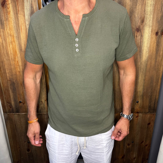 T-shirt serafino douglas verde