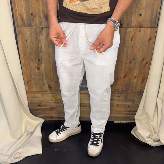 Pantalaccio lino bianco
