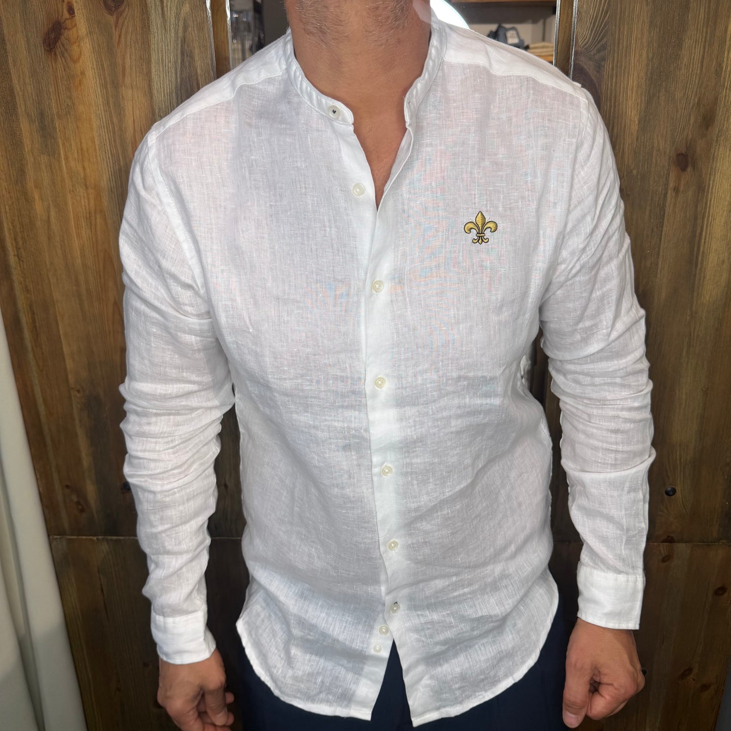 Camicia Beart Lino bianca