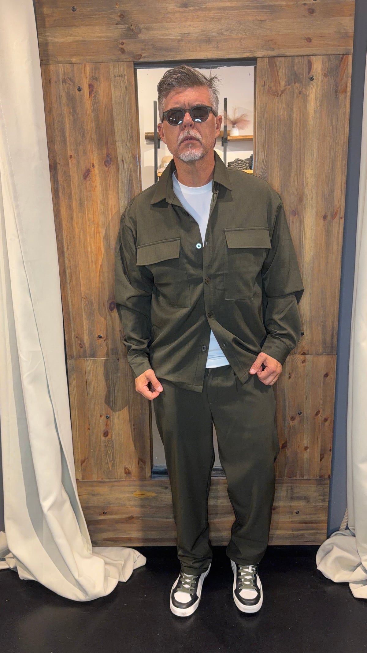 Completo coordinato En avance olive