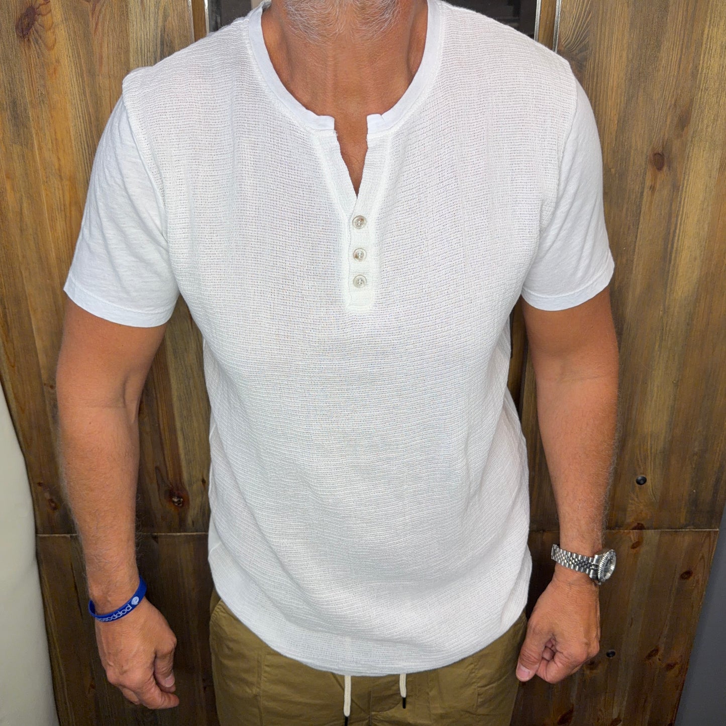 T-shirt serafino bianca