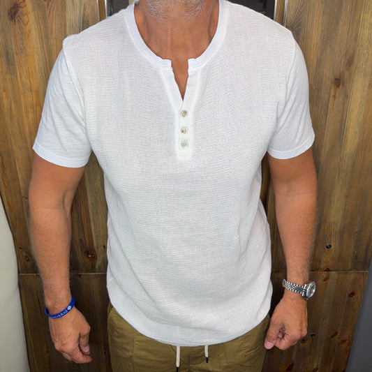 T-shirt serafino bianca