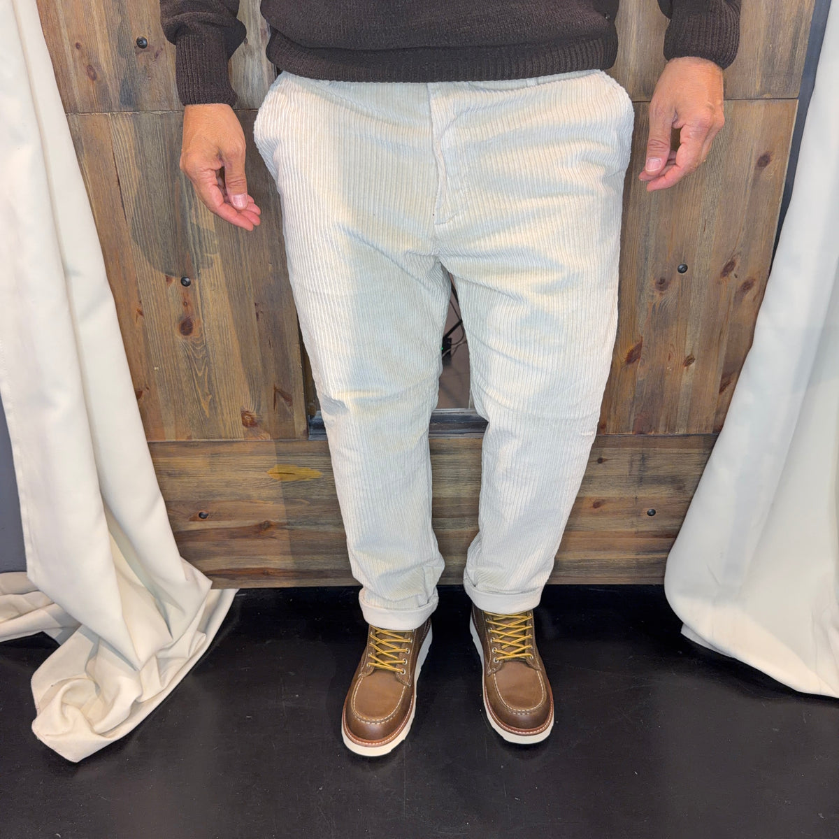 Panta rocciatore velluto Galerie panna