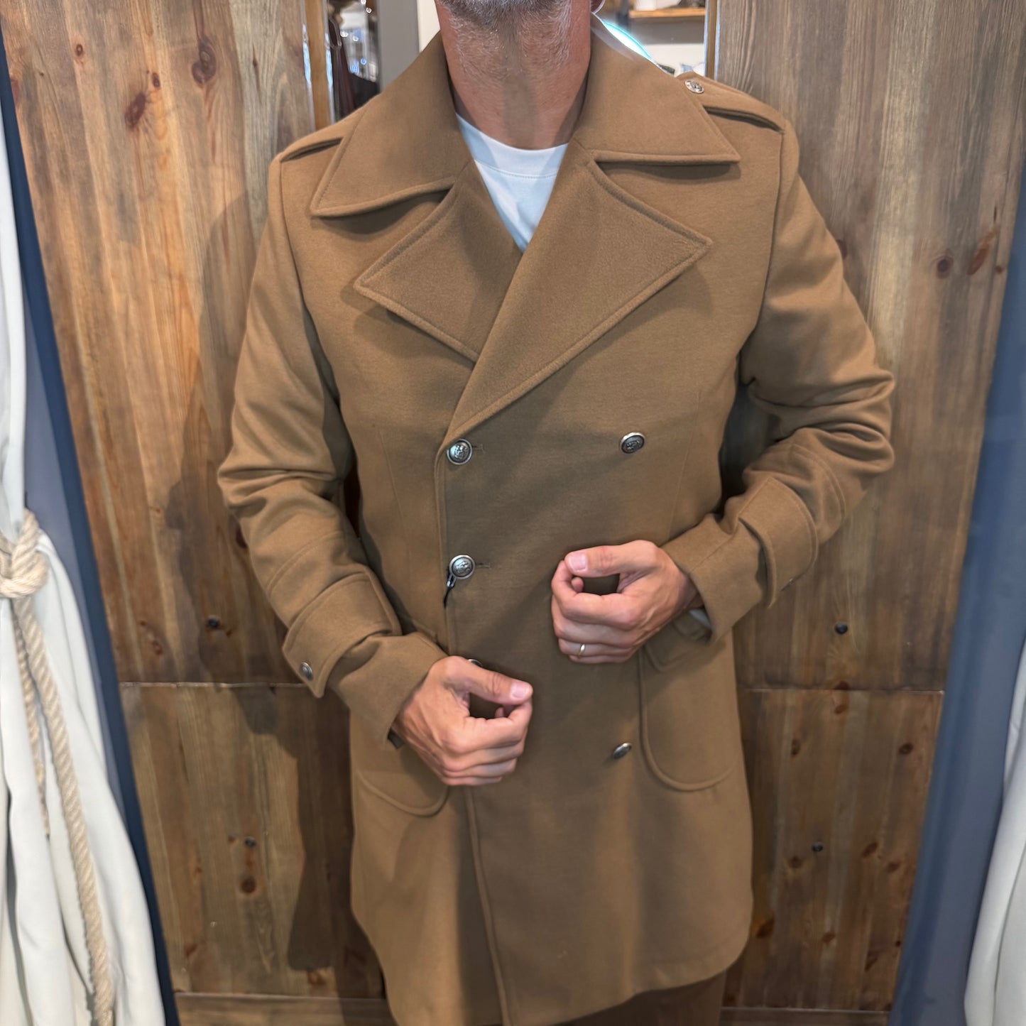 Cappotto Caban En avance cammello