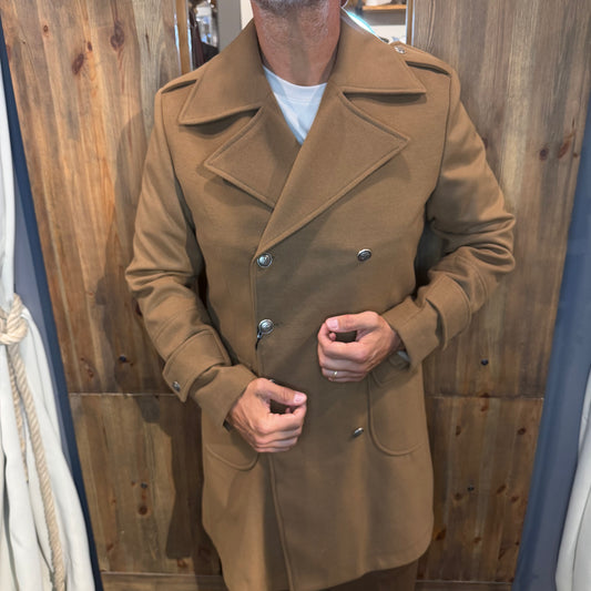Cappotto Caban En avance cammello
