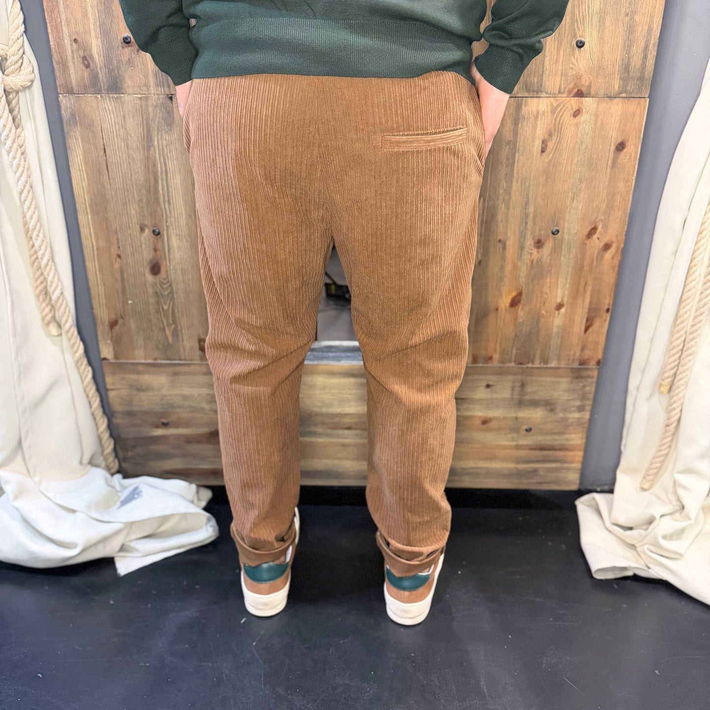 Pantalaccio rocciatore velluto ruggine